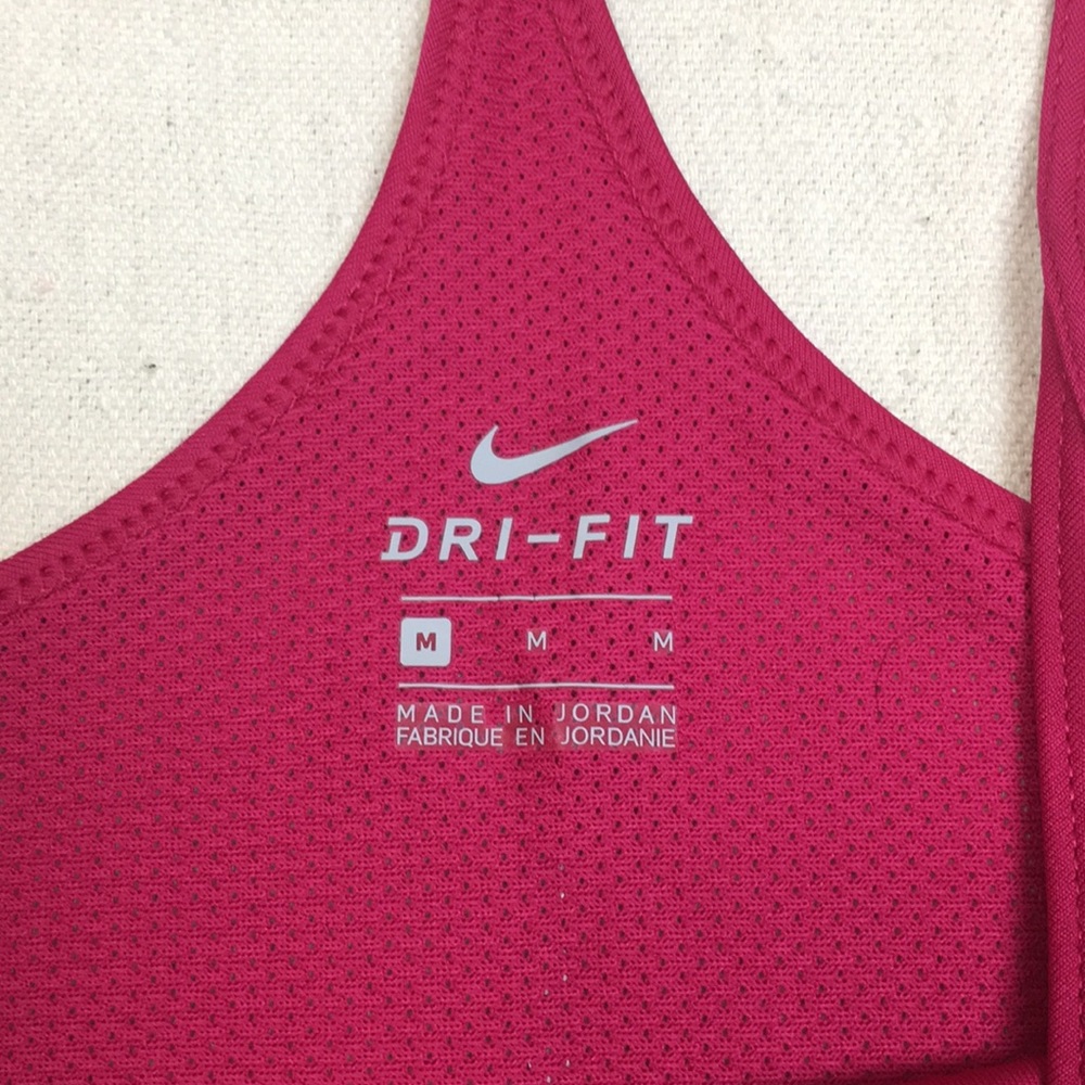 Pink NikeDri- Fit Y Back Running Tank Top - Picture 3 of 8